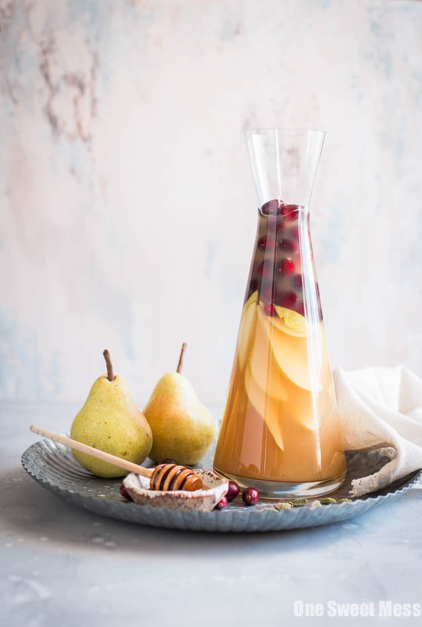 Honey Pear Cardamom Sangria