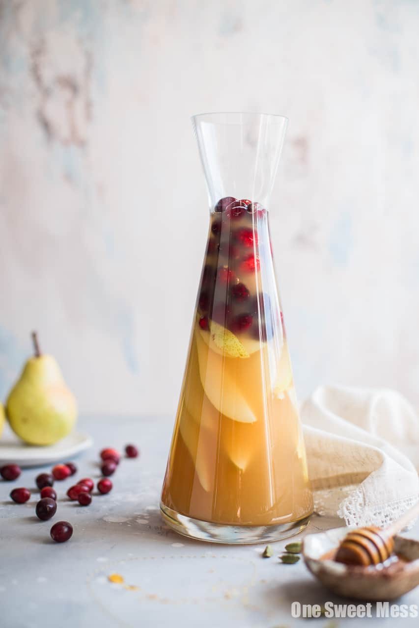 Honey Pear Cardamom Sangria