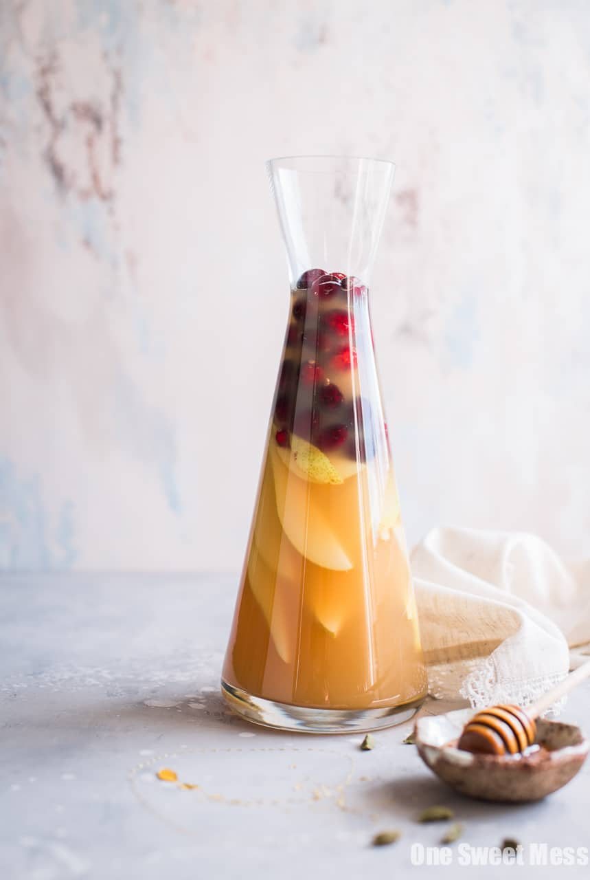Honey Pear Cardamom Sangria