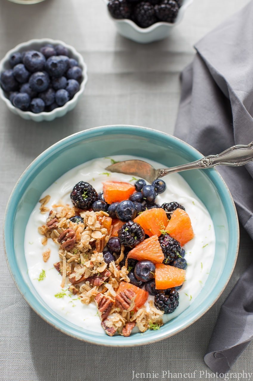 Honey-Lime Fruit and Yogurt Bowl