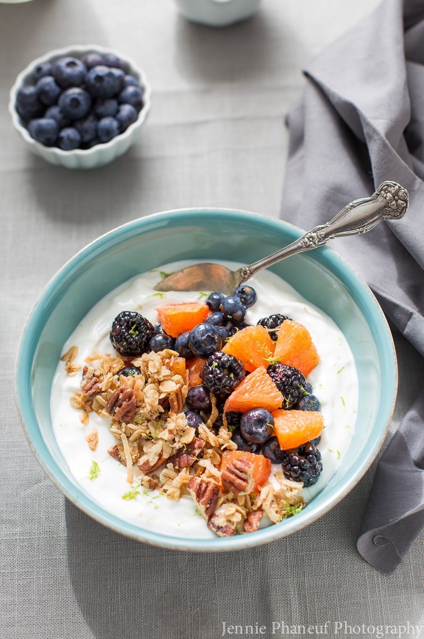 Honey-Lime Fruit and Yogurt Bowl