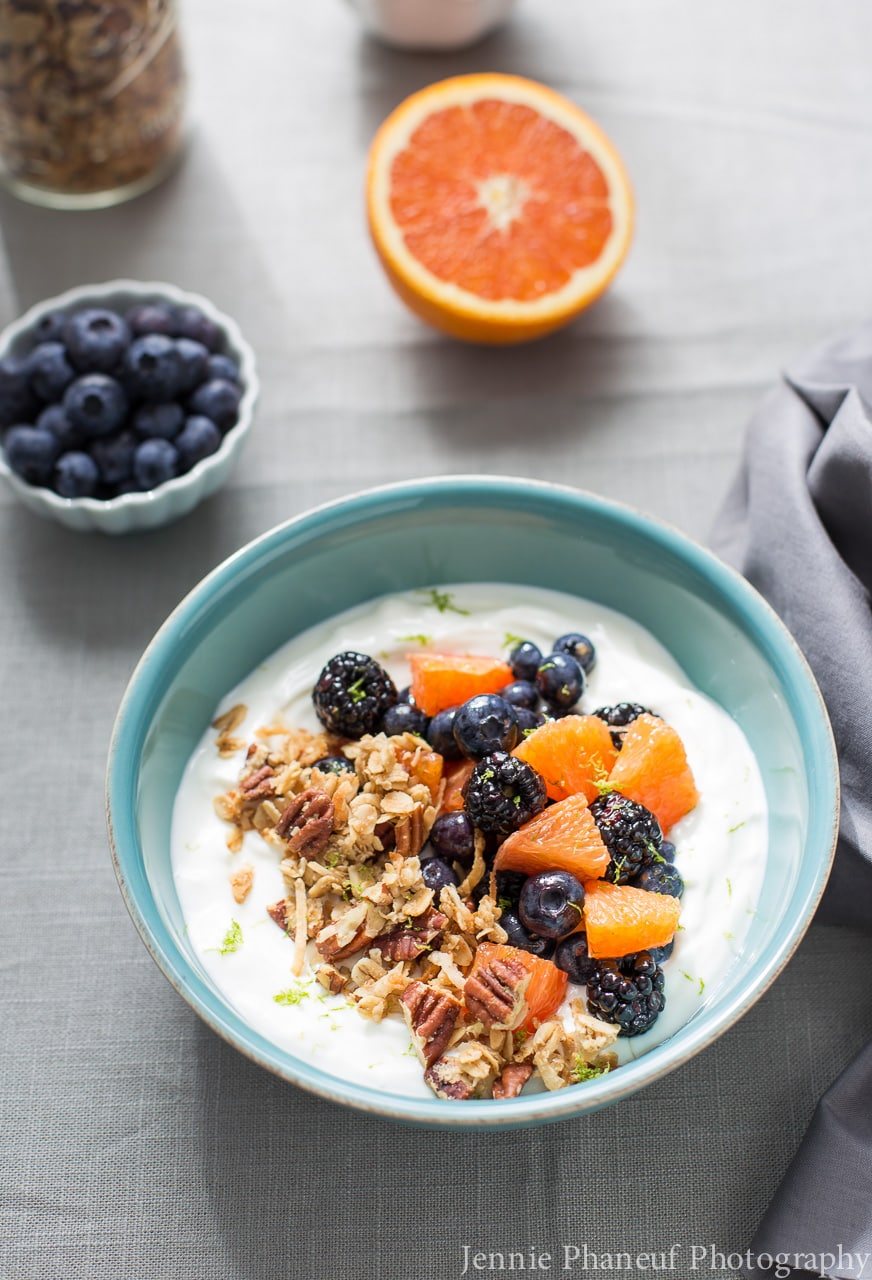 Honey-Lime Fruit and Yogurt Bowl