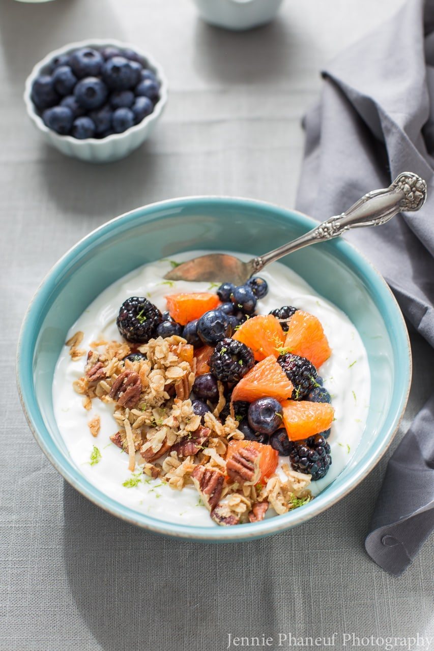 Honey-Lime Fruit and Yogurt Bowl