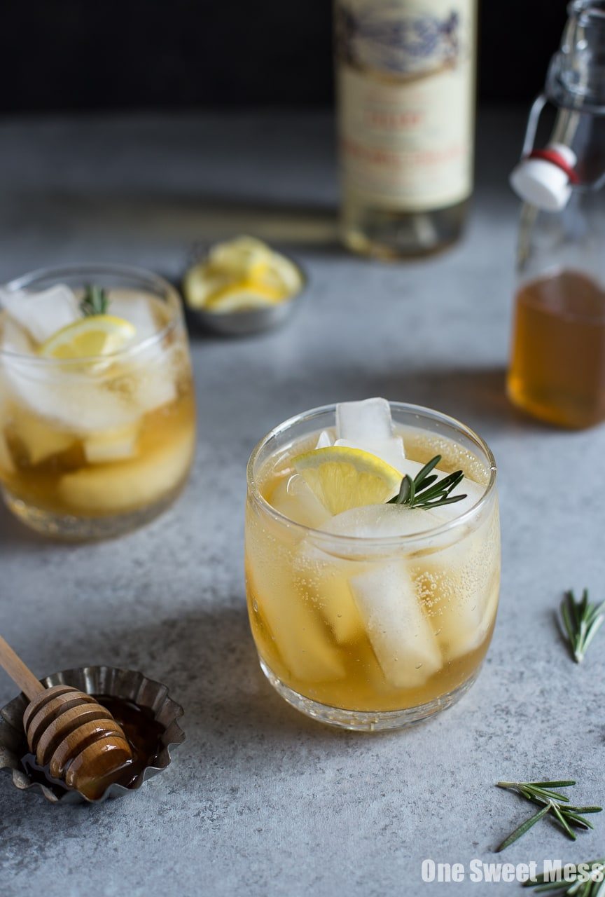 Honey Rosemary Lillet Spritzer