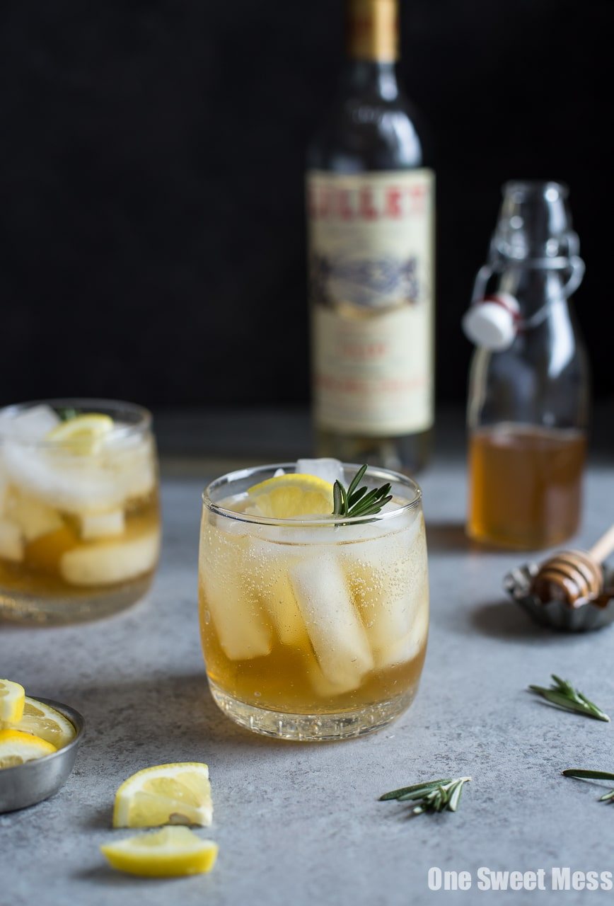 Honey Rosemary Lillet Spritzer