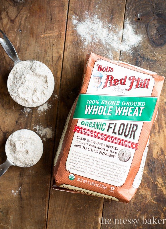 Bob's Red Mill Organic Whole Wheat Flour | www.themessybakerblog.com