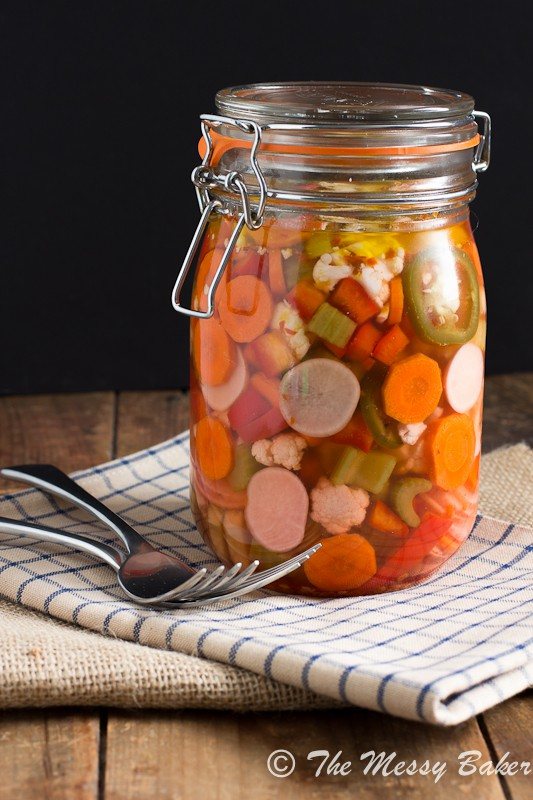Hot & Spicy Giardiniera ~ #SundaySupper