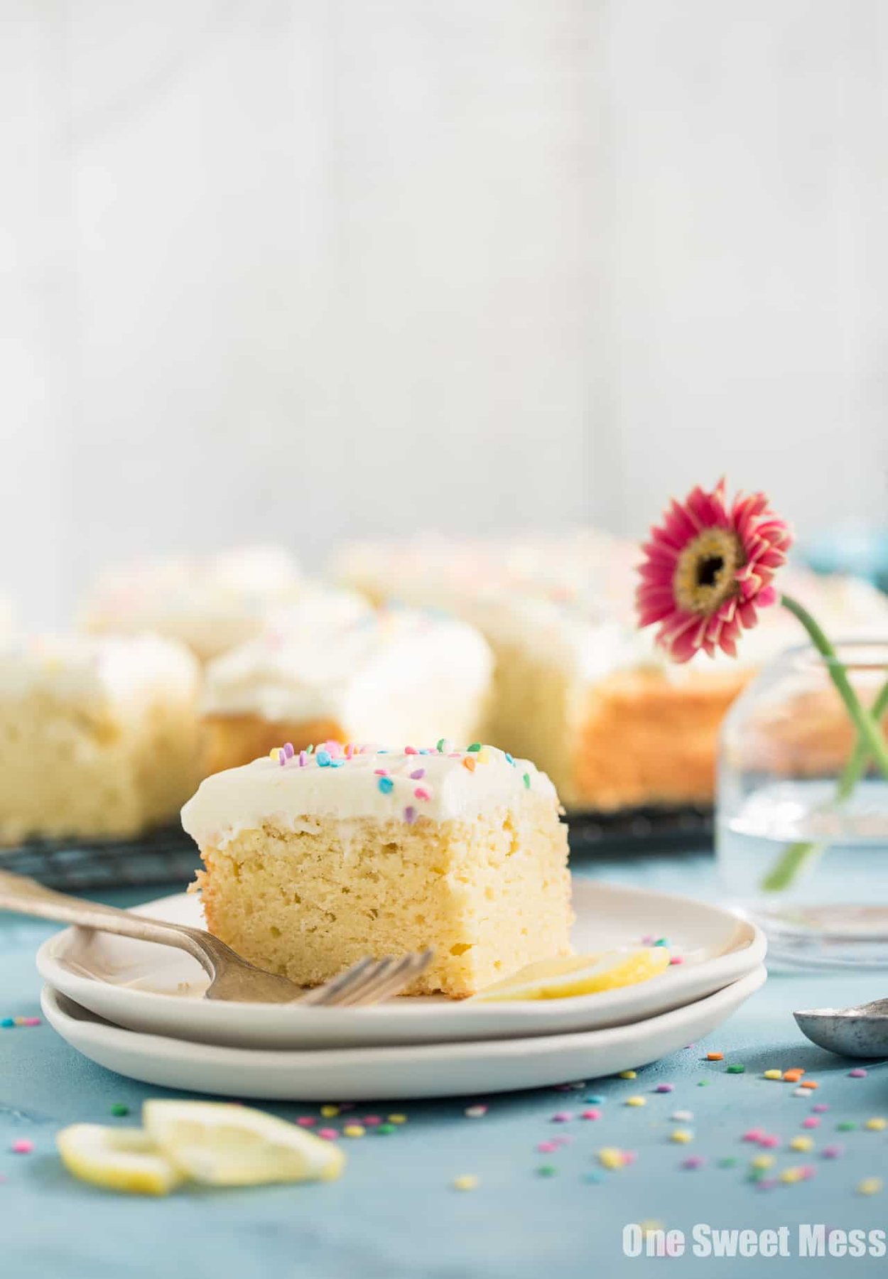 Gluten-Free Lemon Buttermilk Cake with Cream Cheese Frosting