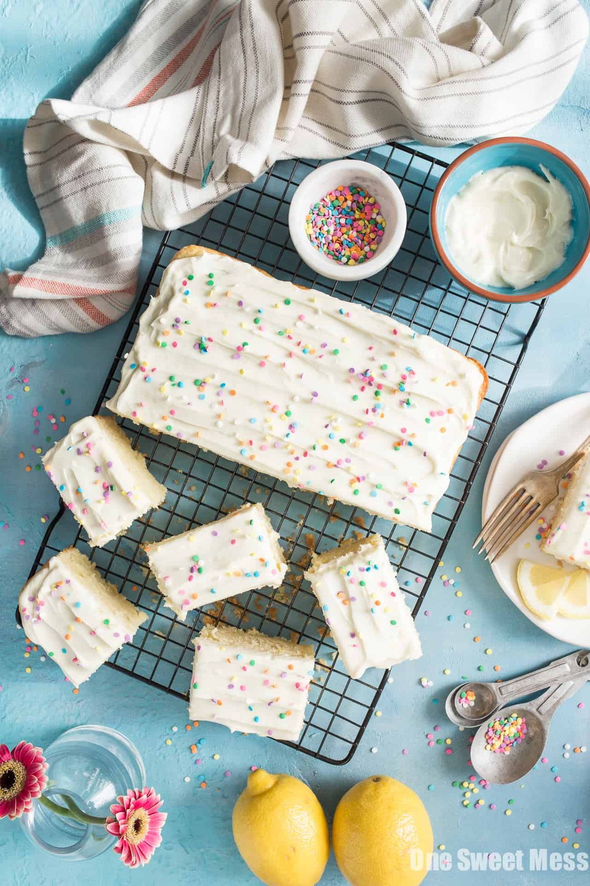 Gluten-Free Lemon Buttermilk Cake with Cream Cheese Frosting