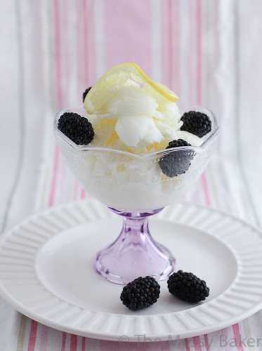 Lemon Buttermilk Sherbet