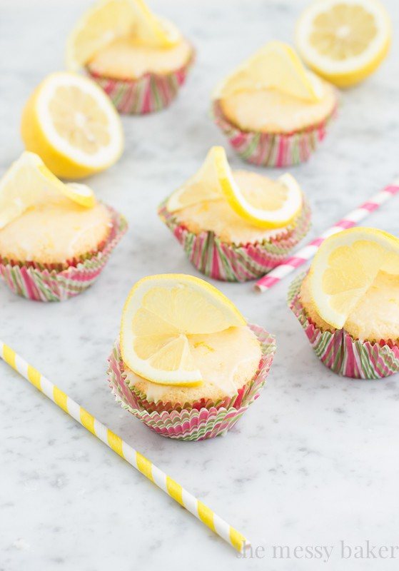Lemon Cupcakes with Lemon Glaze