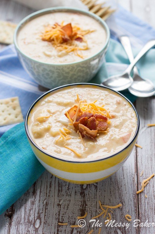 Loaded Potato Soup from www.themessybakerblog.com