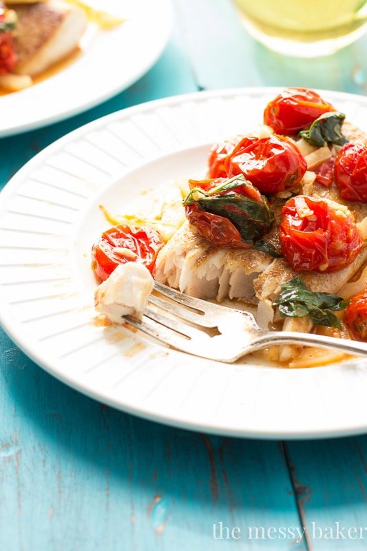 Mahi Mahi with Roasted Tomatoes and Fennel