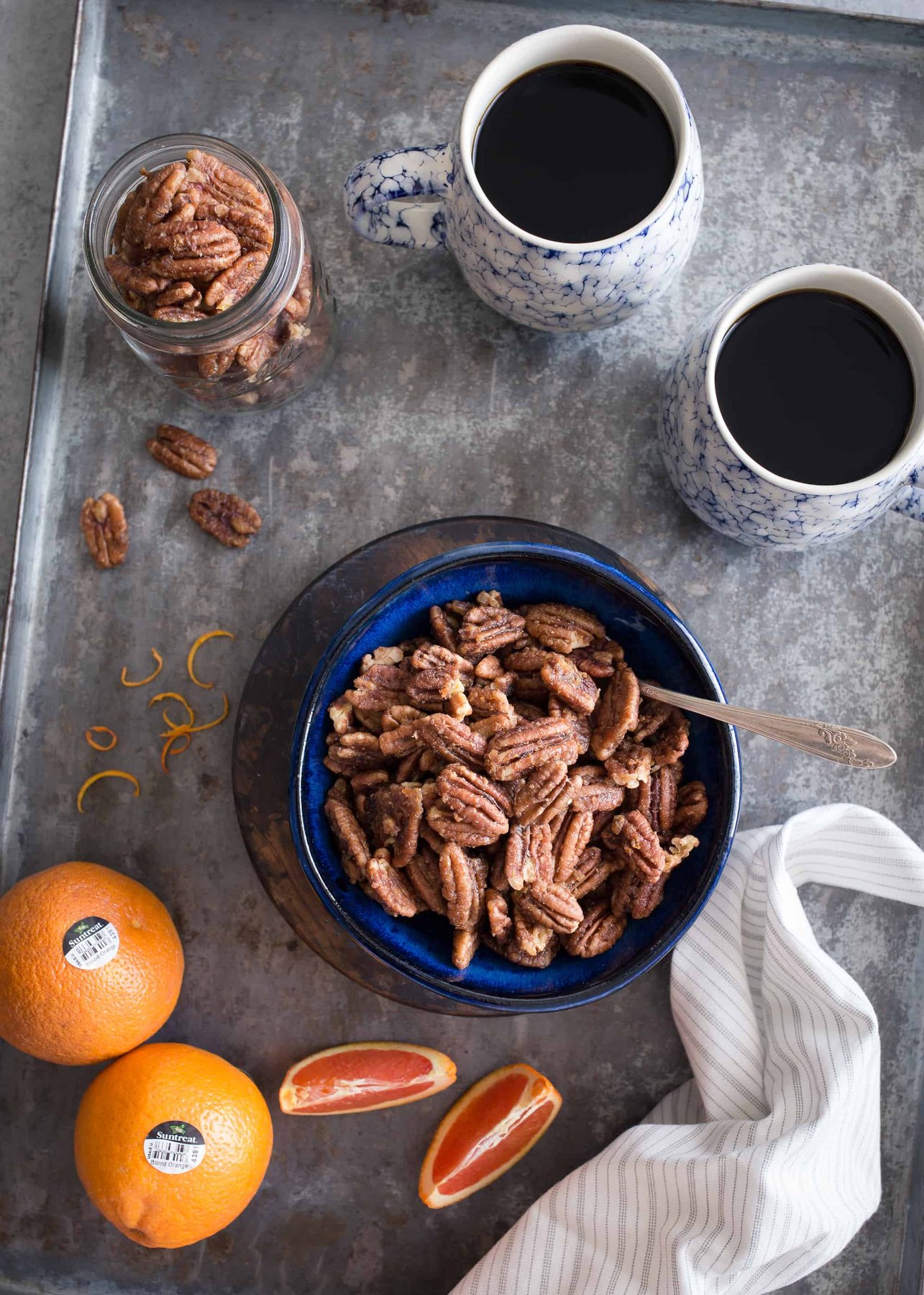 Maple-Orange Roasted Pecans | This naturally sweetened, gluten-free snack is bursting with the flavors of maple and orange.