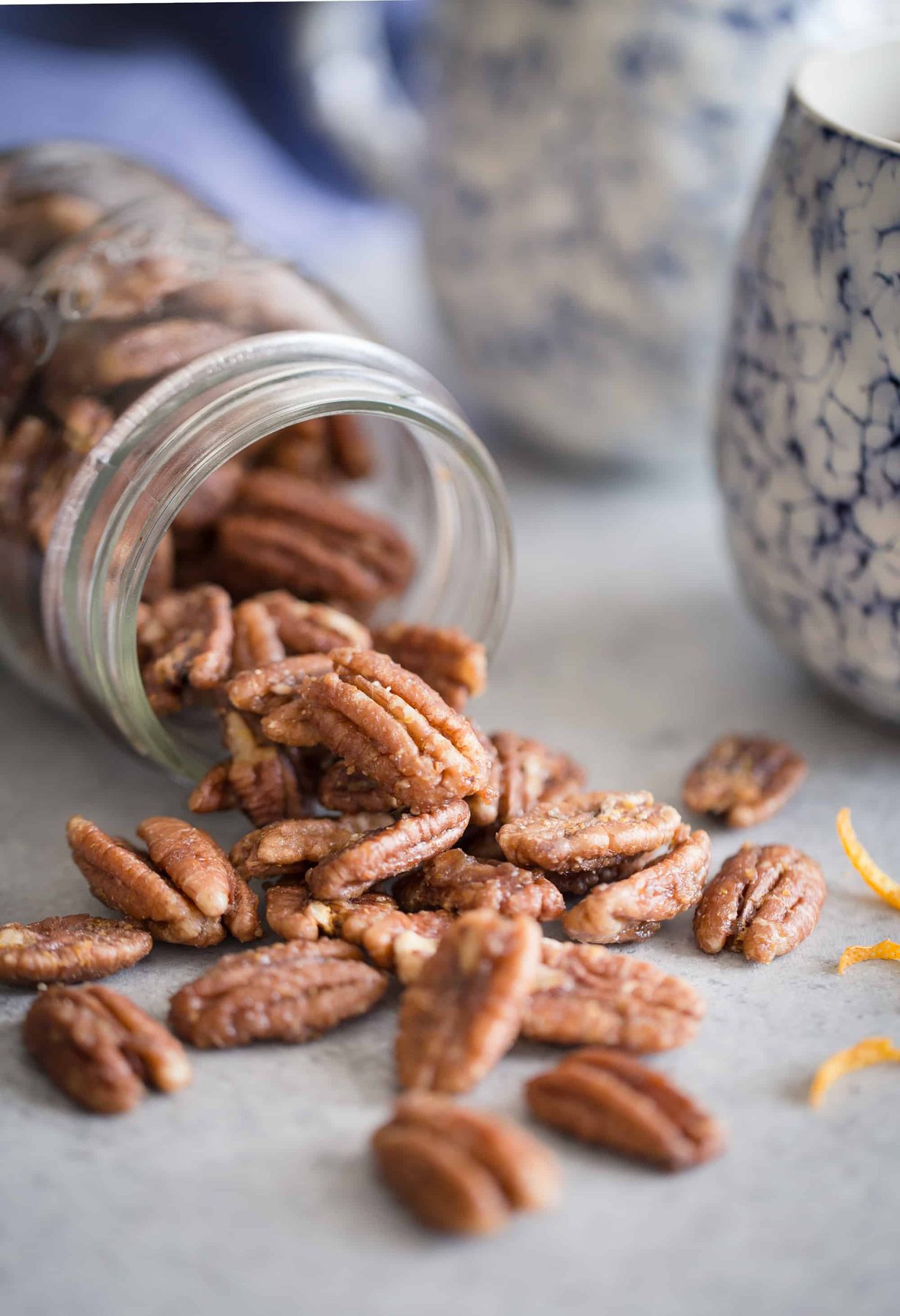 Maple-Orange Roasted Pecans | This naturally sweetened, gluten-free snack is bursting with the flavors of maple and orange.