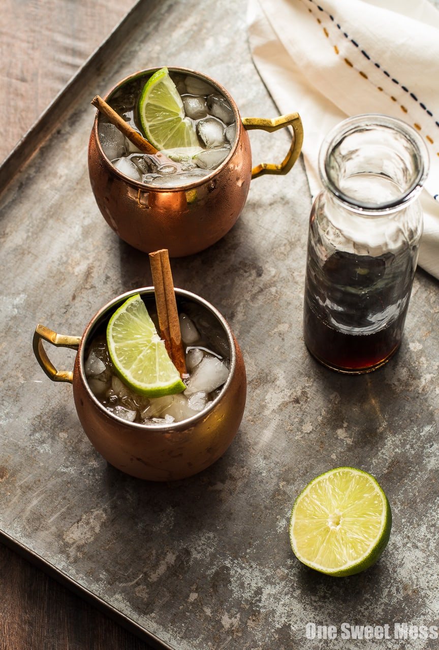 The Mid-Winter Mule: This bourbon-infused cocktail combines fruity Pimm's No.1, ginger beer, and homemade cinnamon simple syrup.