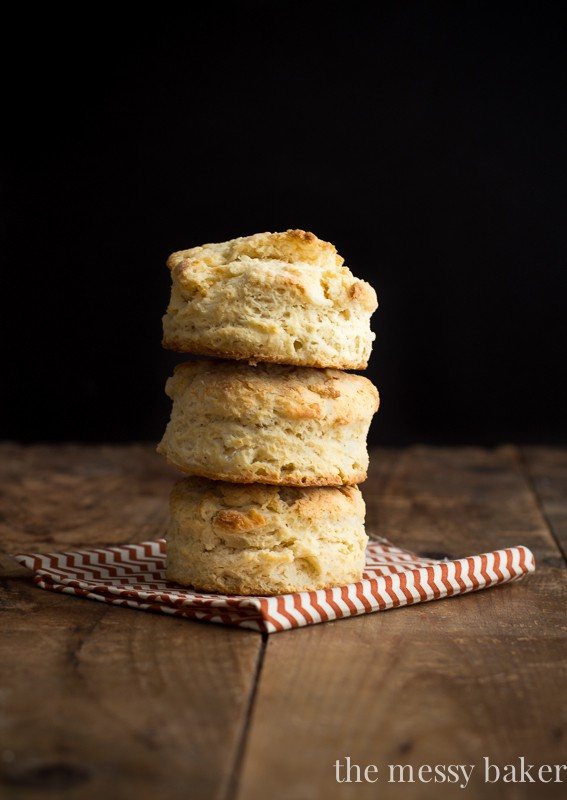 Mile-High Buttermilk Biscuits {A Tutorial} | www.themessybakerblog.com