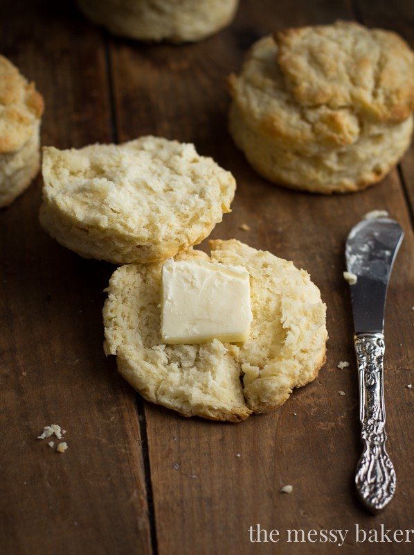 Mile-High Buttermilk Biscuits {A Tutorial} | www.themessybakerblog.com
