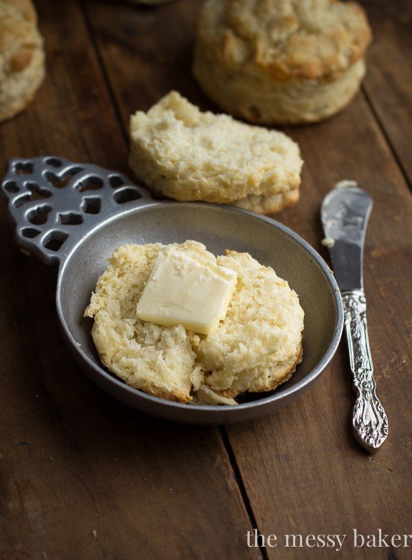 Mile-High Buttermilk Biscuits {A Tutorial} | www.themessybakerblog.com