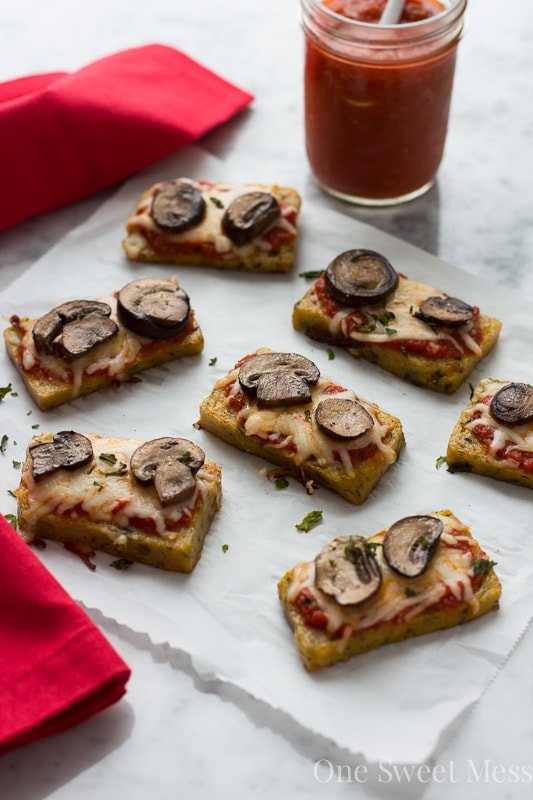 Mini Polenta Pizza Bites