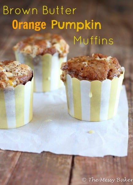 Brown Butter Orange Pumpkin Muffins
