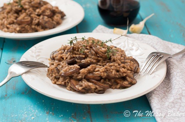Mushroom Risotto from www.themessybakerblog.com