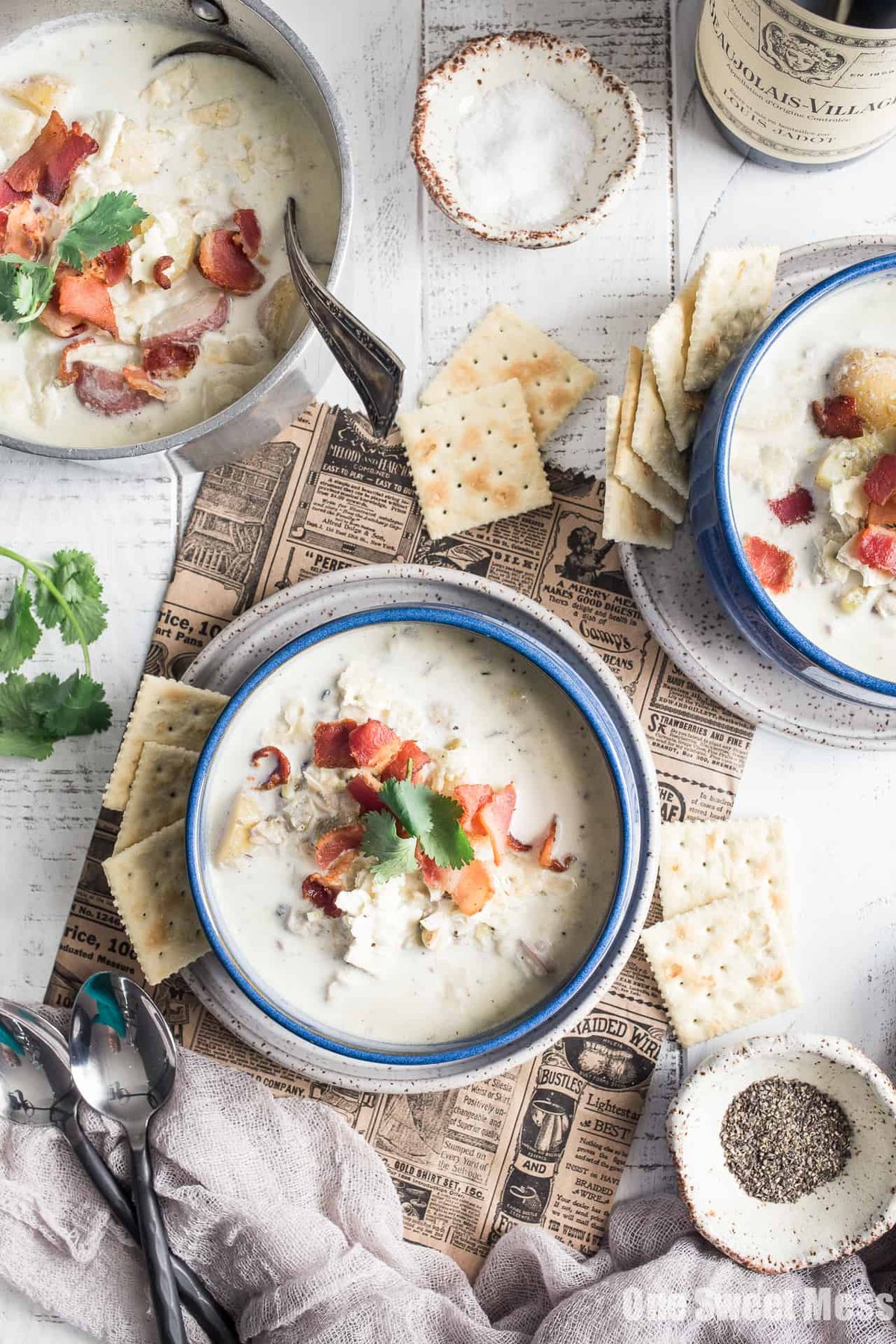 New England Clam Chowder: This one-pot meal is thick, hearty and gluten-free.