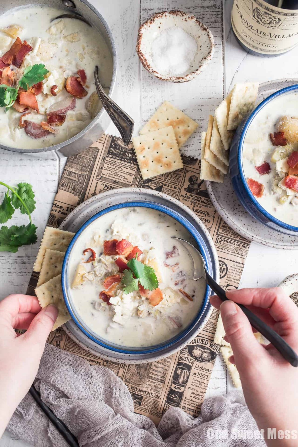 New England Clam Chowder: This one-pot meal is thick, hearty and gluten-free.