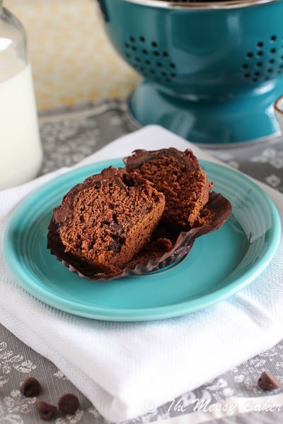 Nutella Swirl Pumpkin Chocolate Muffins