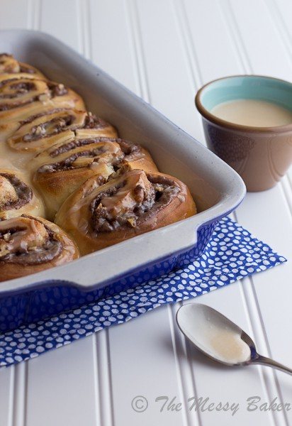 Nutella & Toasted Pecan Sweet Rolls | www.themessybakerblog.com-6509
