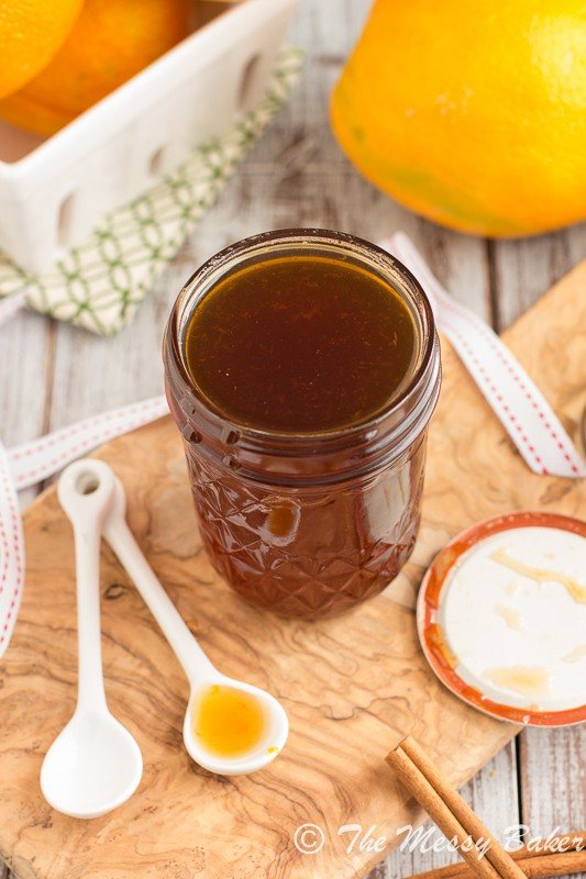 Orange Maple Syrup from www.themessybakerblog.com