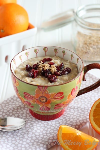 Orange Scented Steel-Cut Oats {www.themessybakerblog.com}-6135