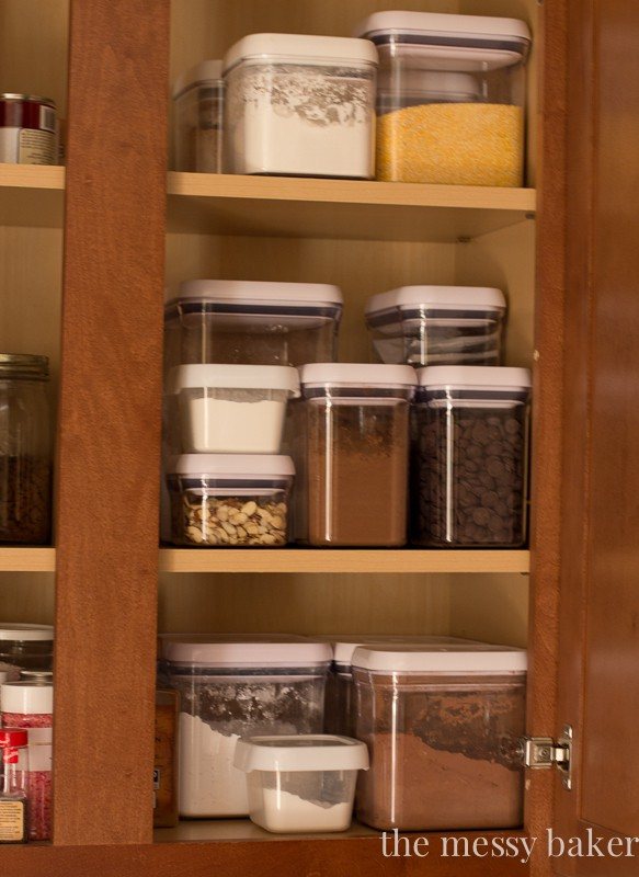 Pantry Oranization with Oxo POP Containers & The Container Store | www.themessybakerblog.com