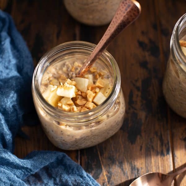 Peanut Butter Banana Bread Overnight Oats