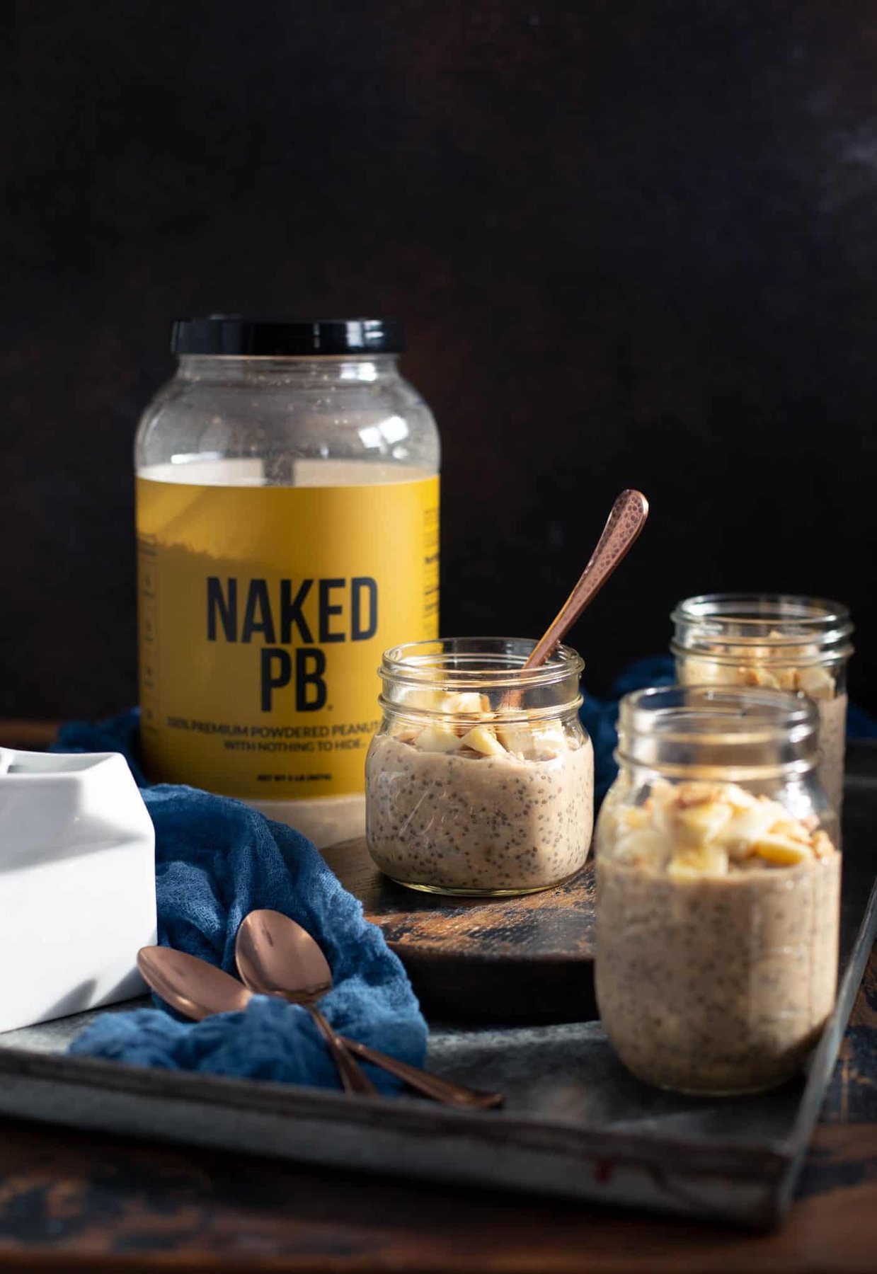 Peanut Butter Banana Bread Overnight Oats