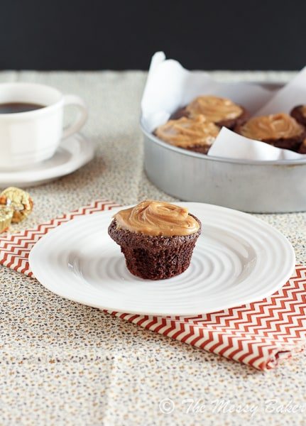 Peanut Butter Cup Stuffed Chocolate Muffins-5787