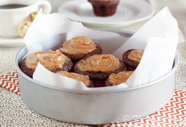 Peanut Butter Cup Stuffed Chocolate Muffins-5797