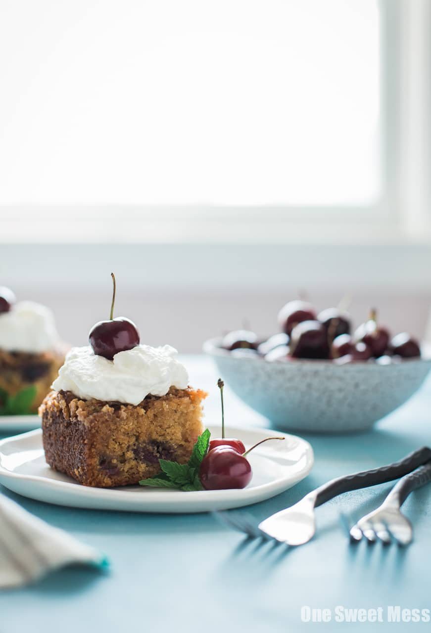 Pecan Glazed Cherry Buttermilk Cake