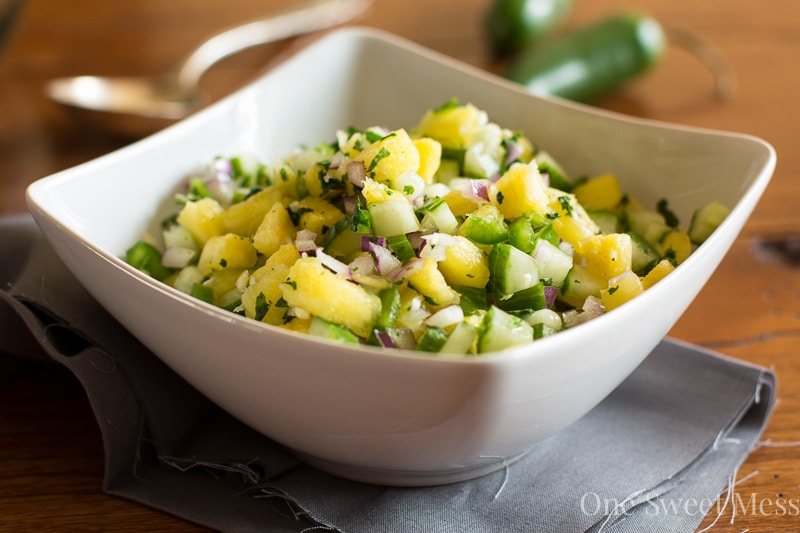 Pineapple Cucumber Salsa