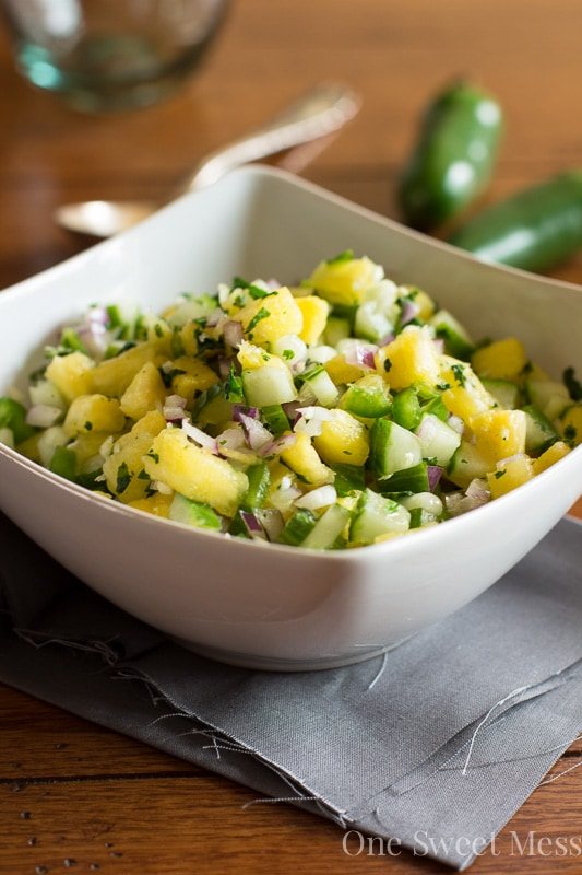 Pineapple Cucumber Salsa
