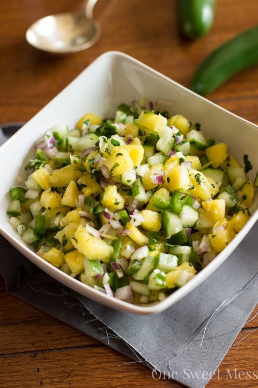 Pineapple Cucumber Salsa