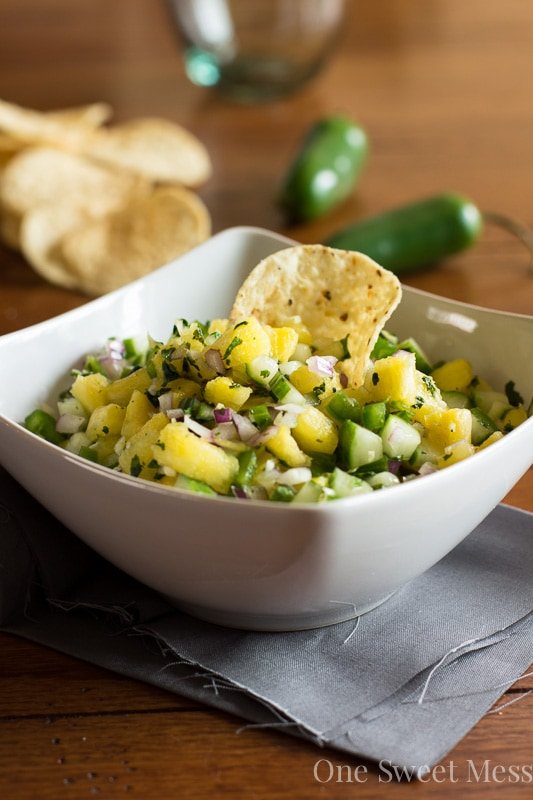 Pineapple Cucumber Salsa