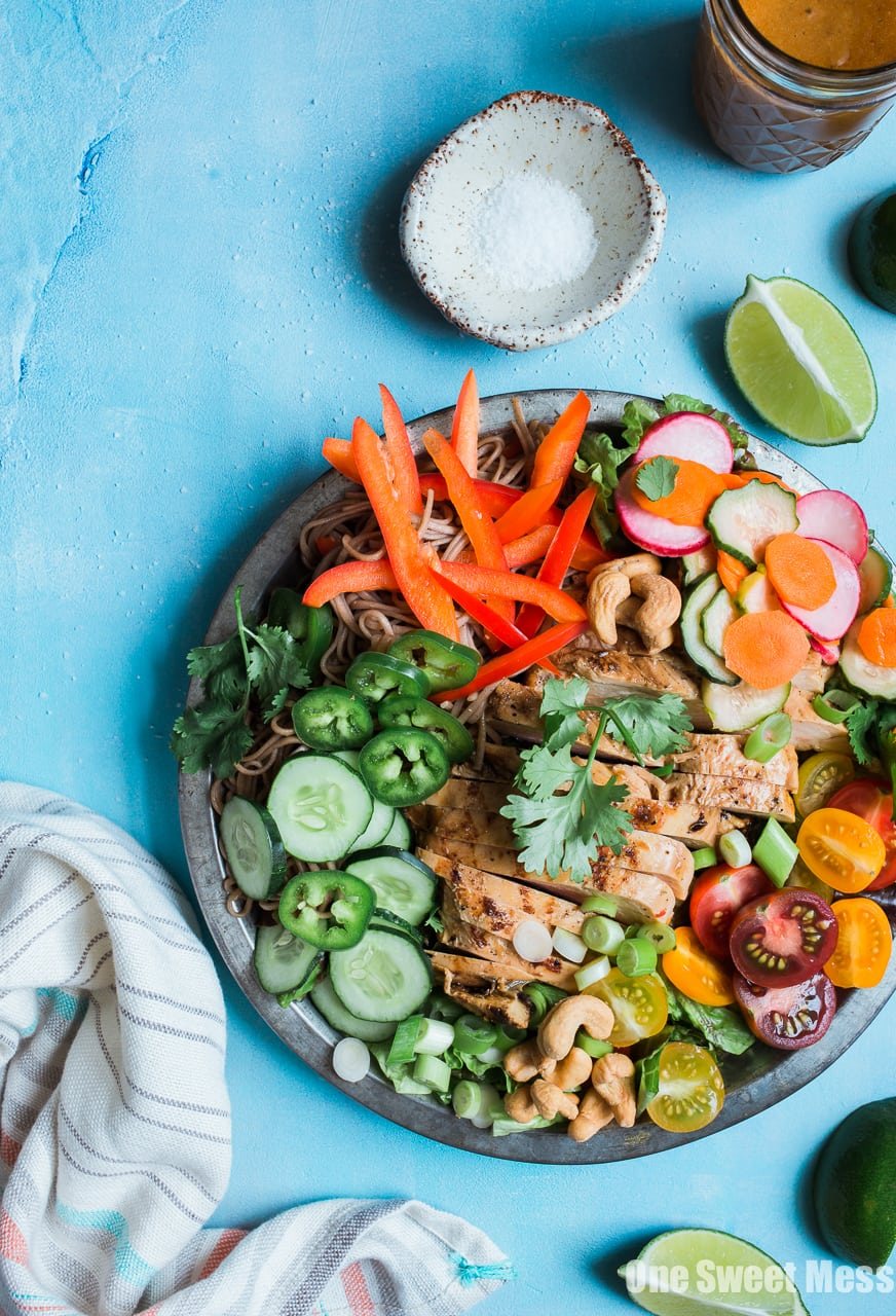 Pineapple Soy Glazed Chicken Bahn Mi Salad