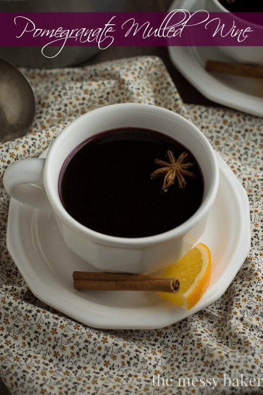 Pomegranate Mulled Wine ~ #SundaySupper