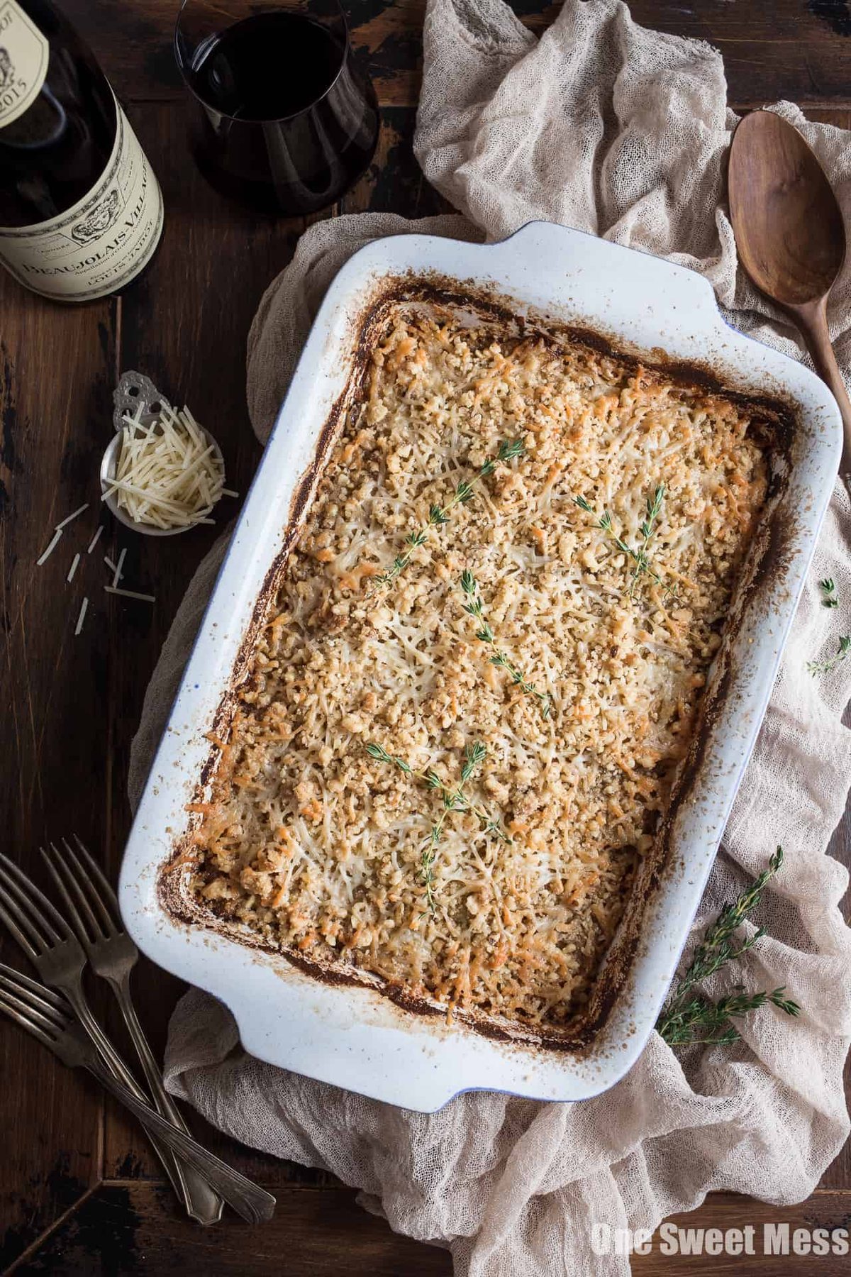 Potato Leek Gratin: This creamy spring side dish is loaded with cheese and topped with a toasted walnut crumble.