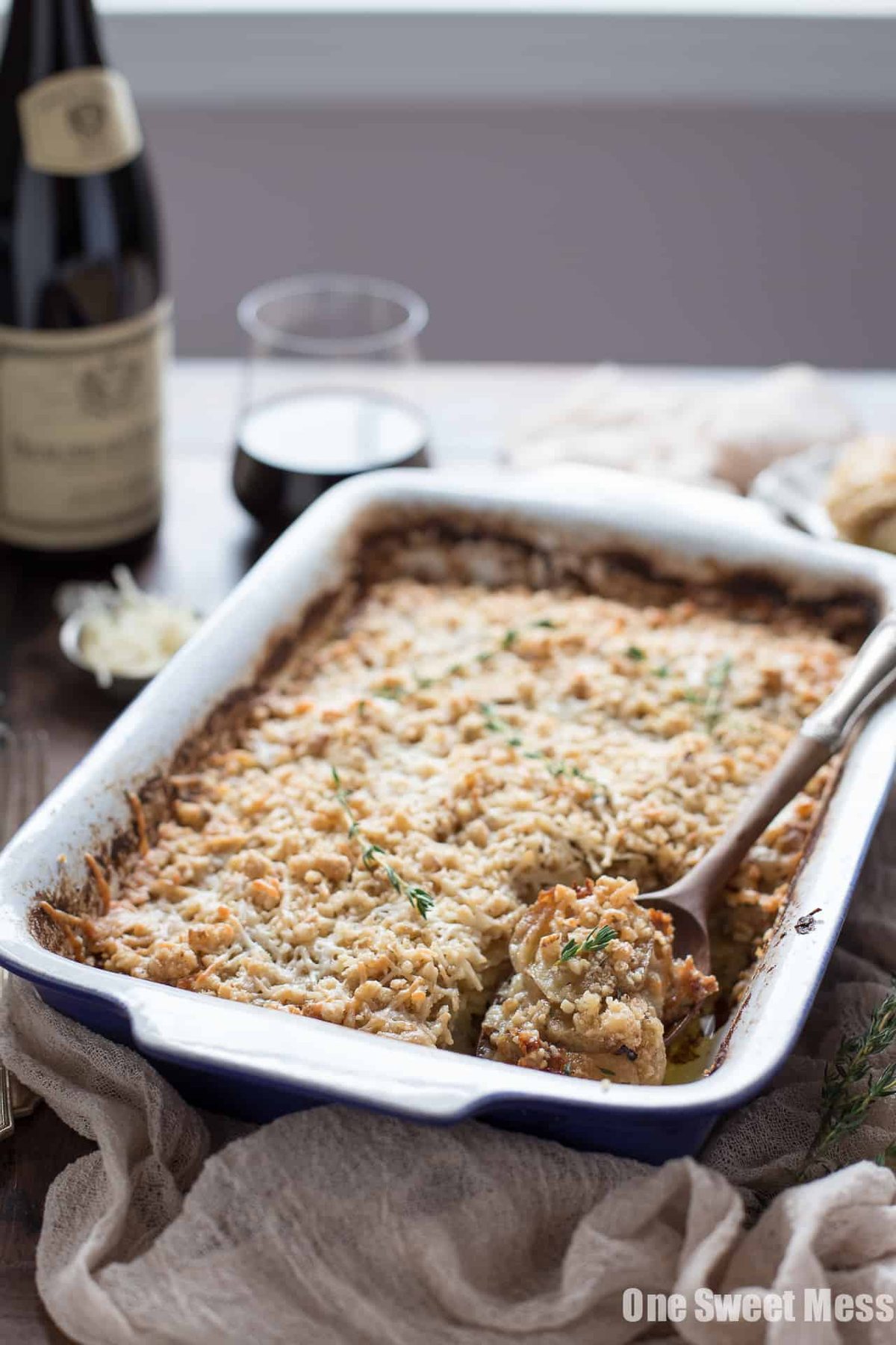 Potato Leek Gratin: This creamy spring side dish is loaded with cheese and topped with a toasted walnut crumble.
