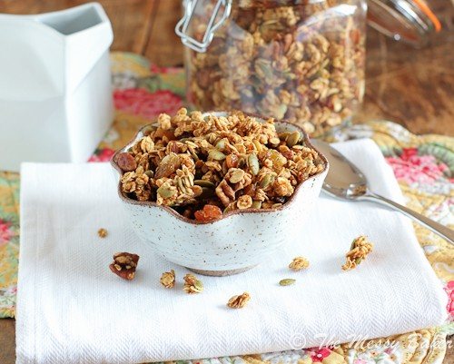 Pumpkin & Apple Butter Granola {www.themessybakerblog.com}-4927