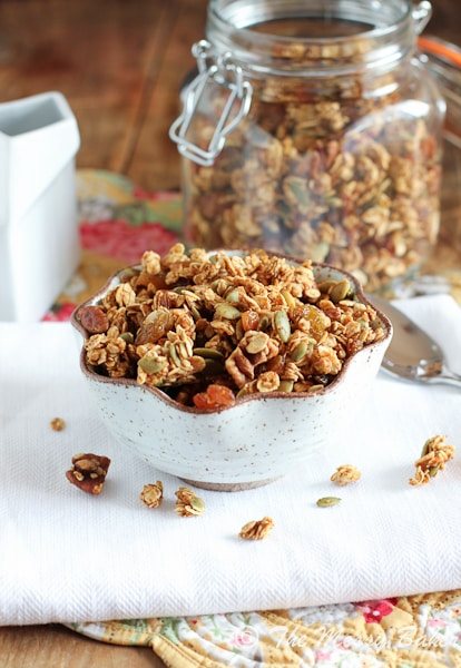 Pumpkin & Apple Butter Granola {www.themessybakerblog.com}-4929