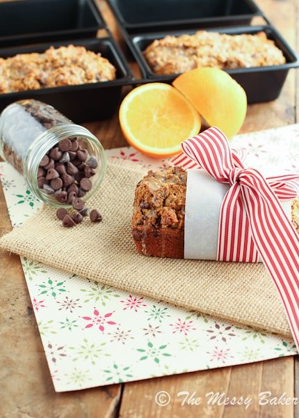 Pumpkin Orange Chocolate Chip Bread {www.themessybakerblog.com}-5650