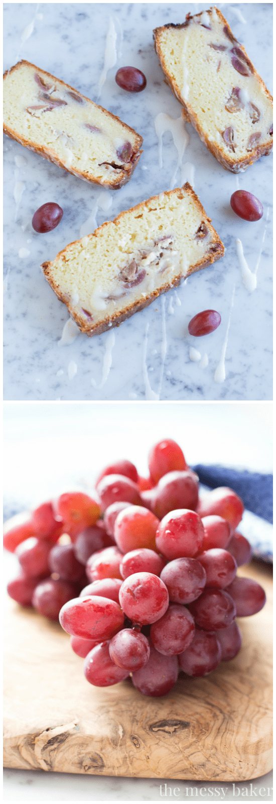 Ricotta Pound Cake with Grapes | www.themessybakerblog.com